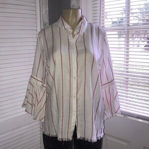 Marc New York Striped Bellsleeve Top!